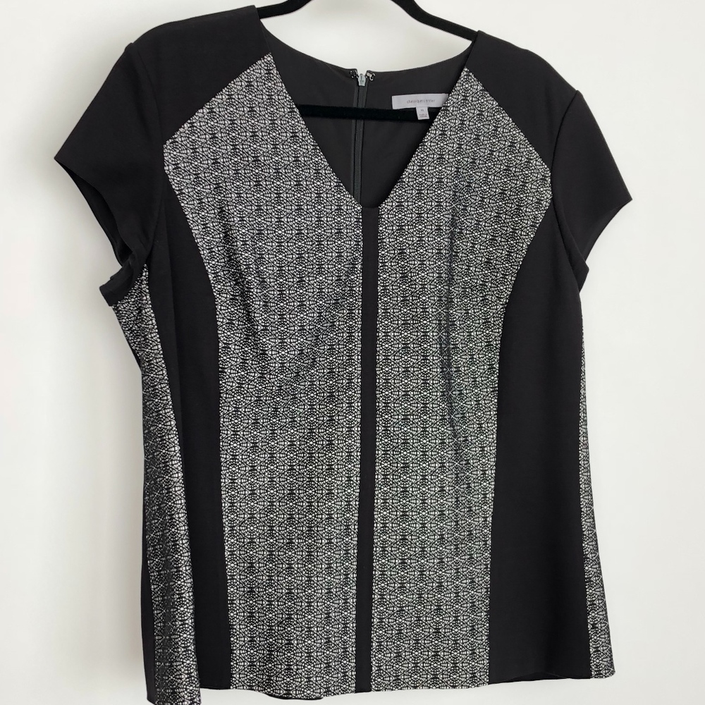 Top Cap Sleeve Black & White Classiques Entier
